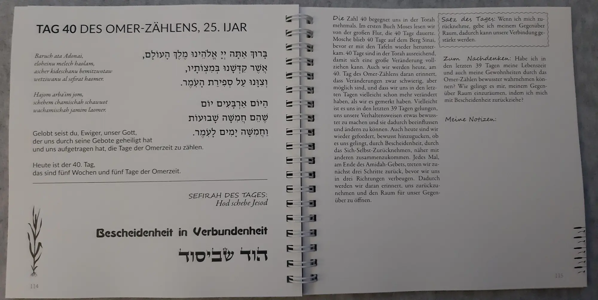Bild: 9783949819223 | Omer-Kalender (Ringbuch-Tischkalender) | Hana Gross | Taschenbuch