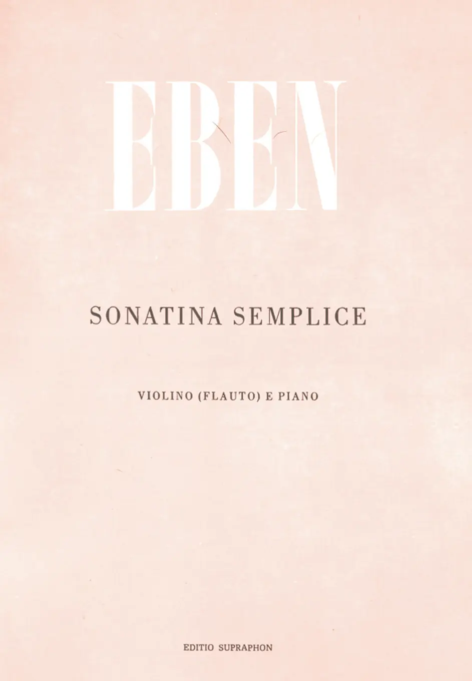 Cover: 9790260109223 | Sonatina semplice | Petr Eben | Buch + Einzelstimme(n)