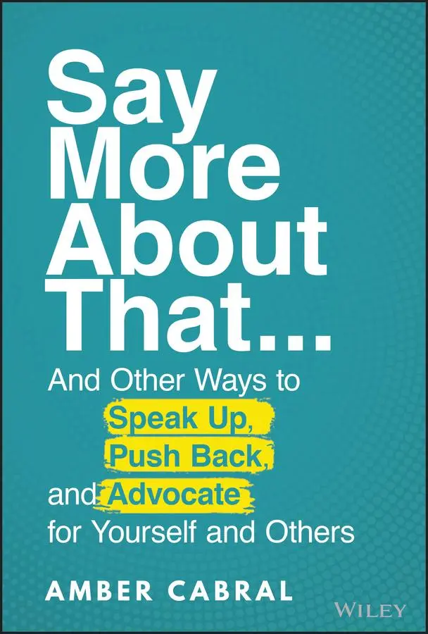 Cover: 9781119839323 | Say More about That | Amber Cabral | Buch | 240 S. | Englisch | 2022