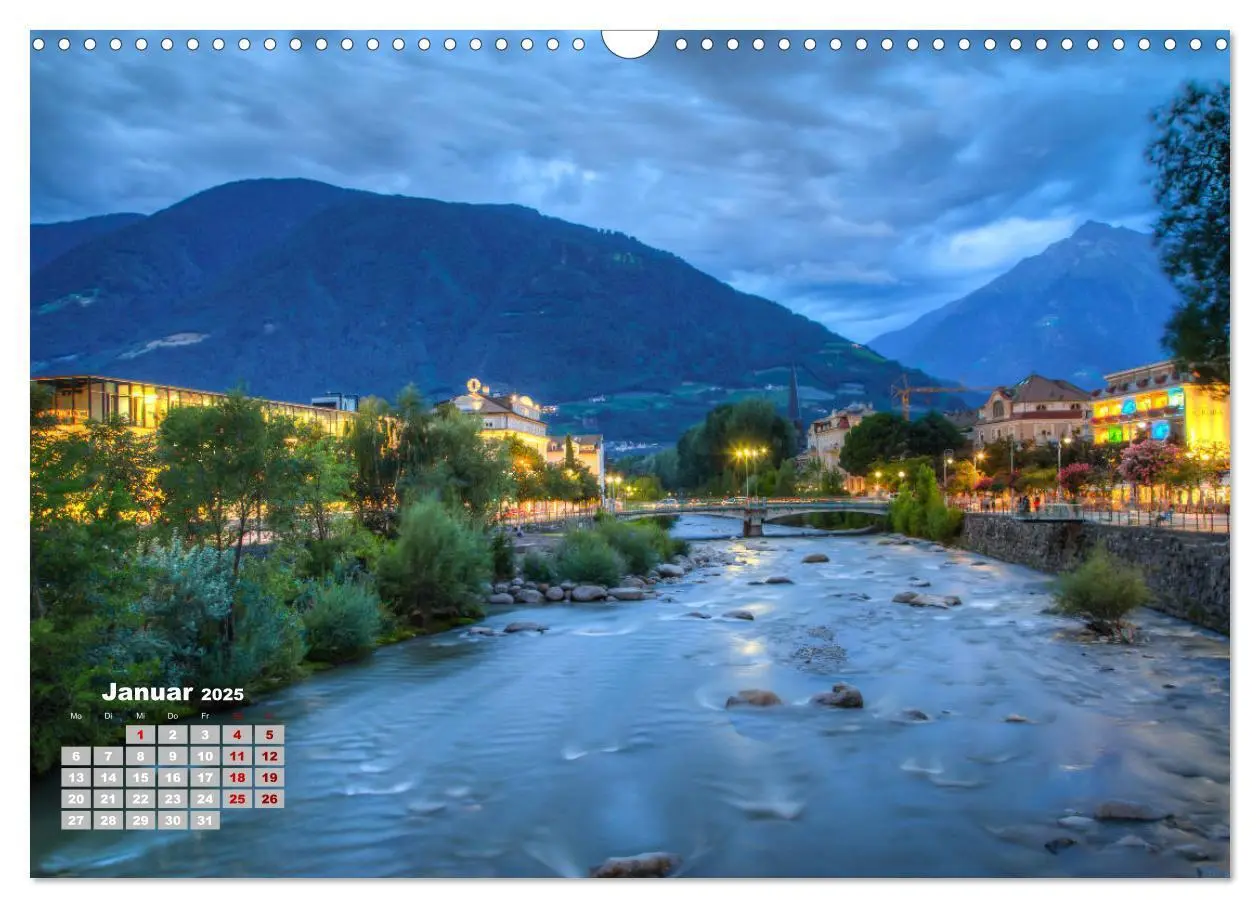 Bild: 9783435209323 | Meraner Land: alpin-mediterranes Lebensgefühl (Wandkalender 2025...