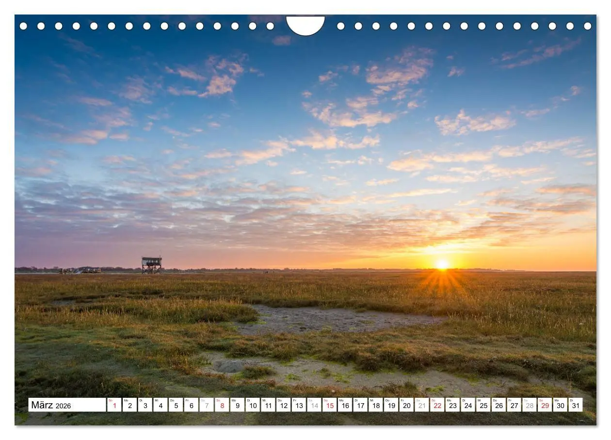 Bild: 9783516009323 | Eiderstedt - Willkommen am Watt (Wandkalender 2026 DIN A4 quer),...