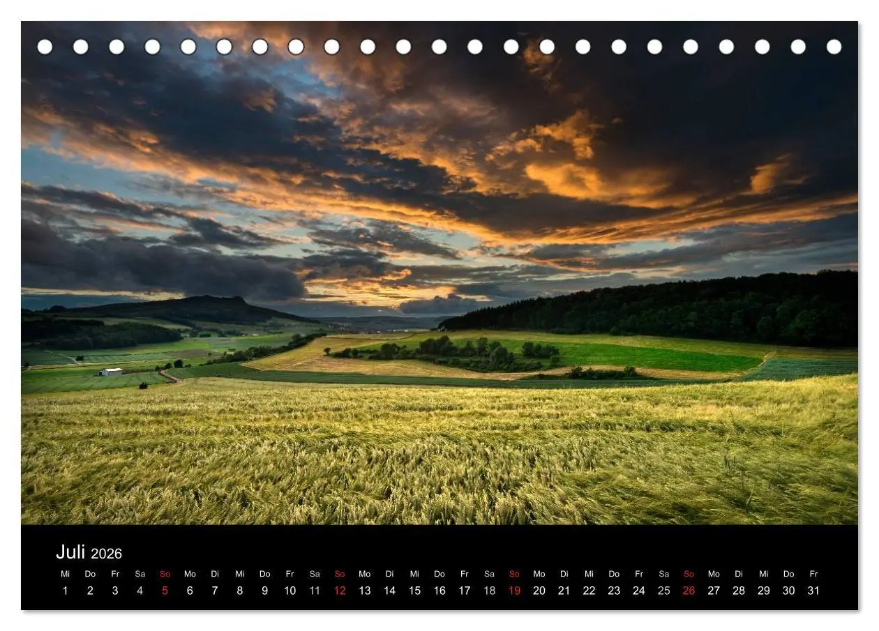 Bild: 9783516179323 | Vulkanlandschaft Hegau 2026 (Tischkalender 2026 DIN A5 quer),...