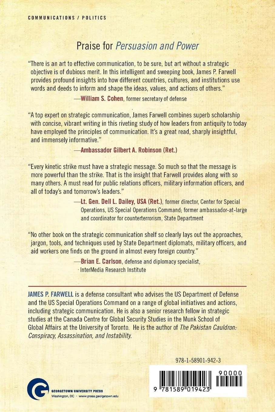 Rückseite: 9781589019423 | Persuasion and Power | The Art of Strategic Communication | Farwell