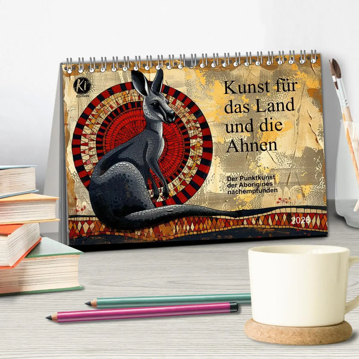 Bild: 9783457389423 | Kunst für das Land und die Ahnen (Tischkalender 2026 DIN A5 quer),...