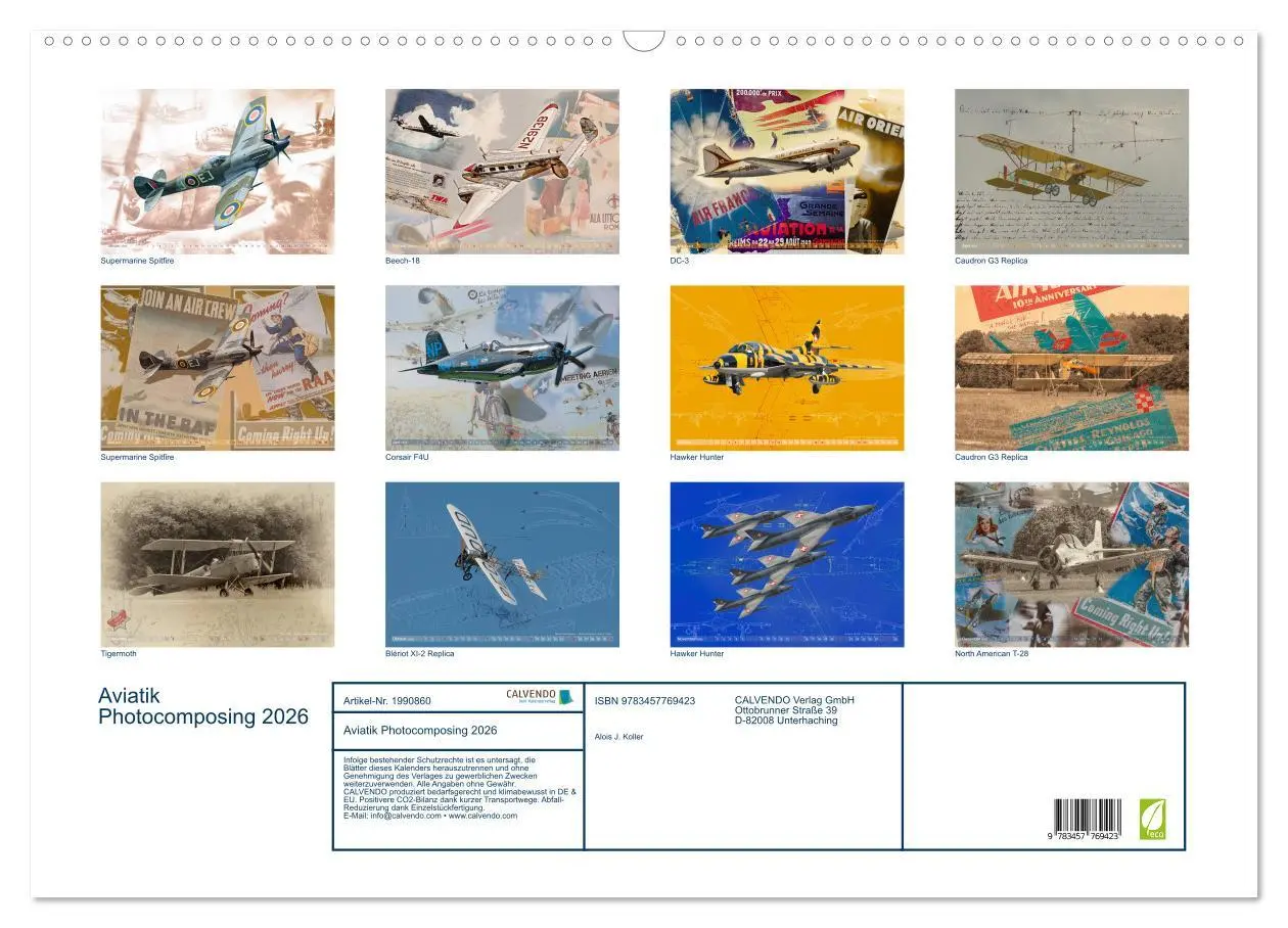 Bild: 9783457769423 | Aviatik Photocomposing 2026 (Wandkalender 2026 DIN A2 quer),...