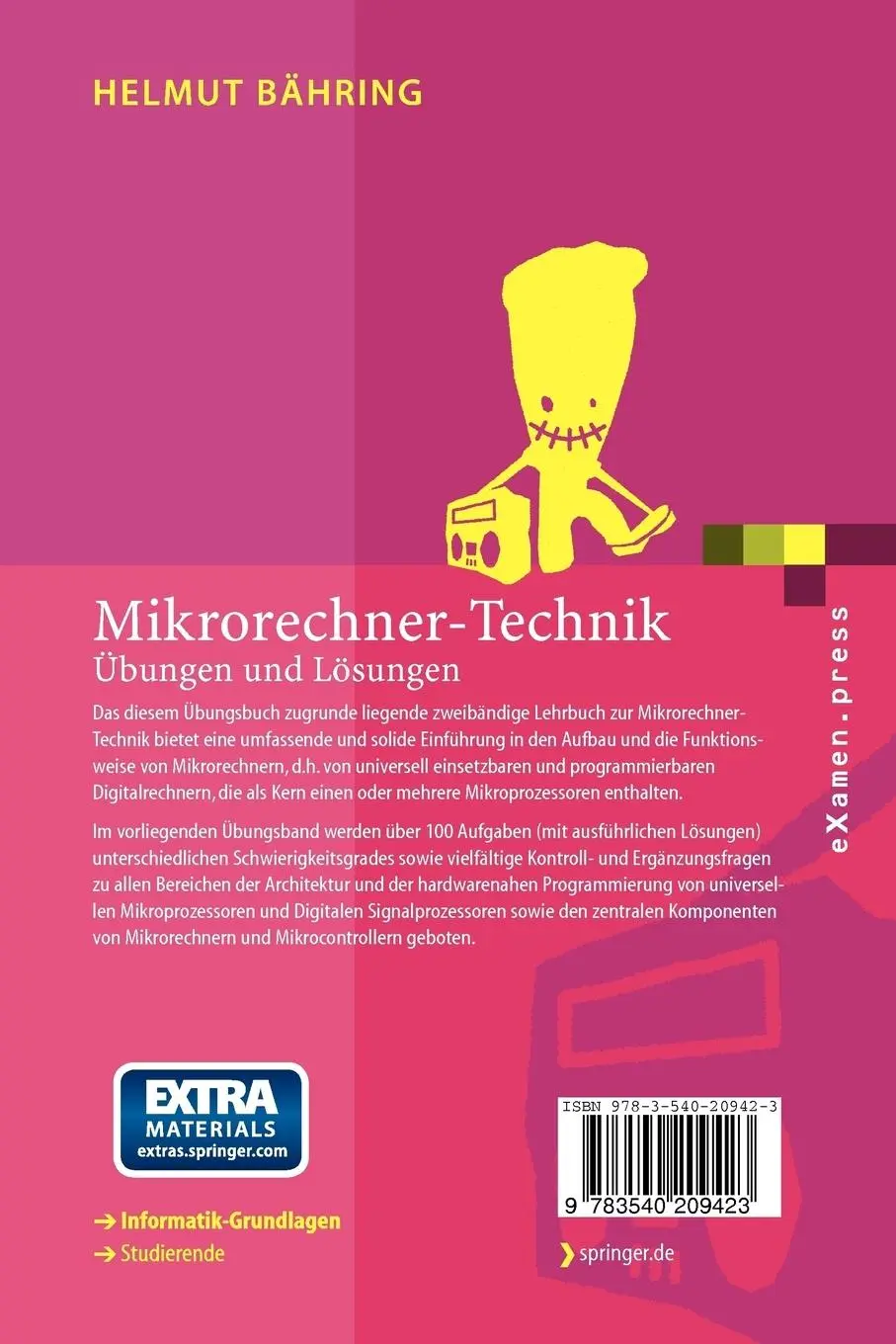 Rückseite: 9783540209423 | Mikrorechner-Technik | Übungen und Lösungen | Helmut Bähring | Buch
