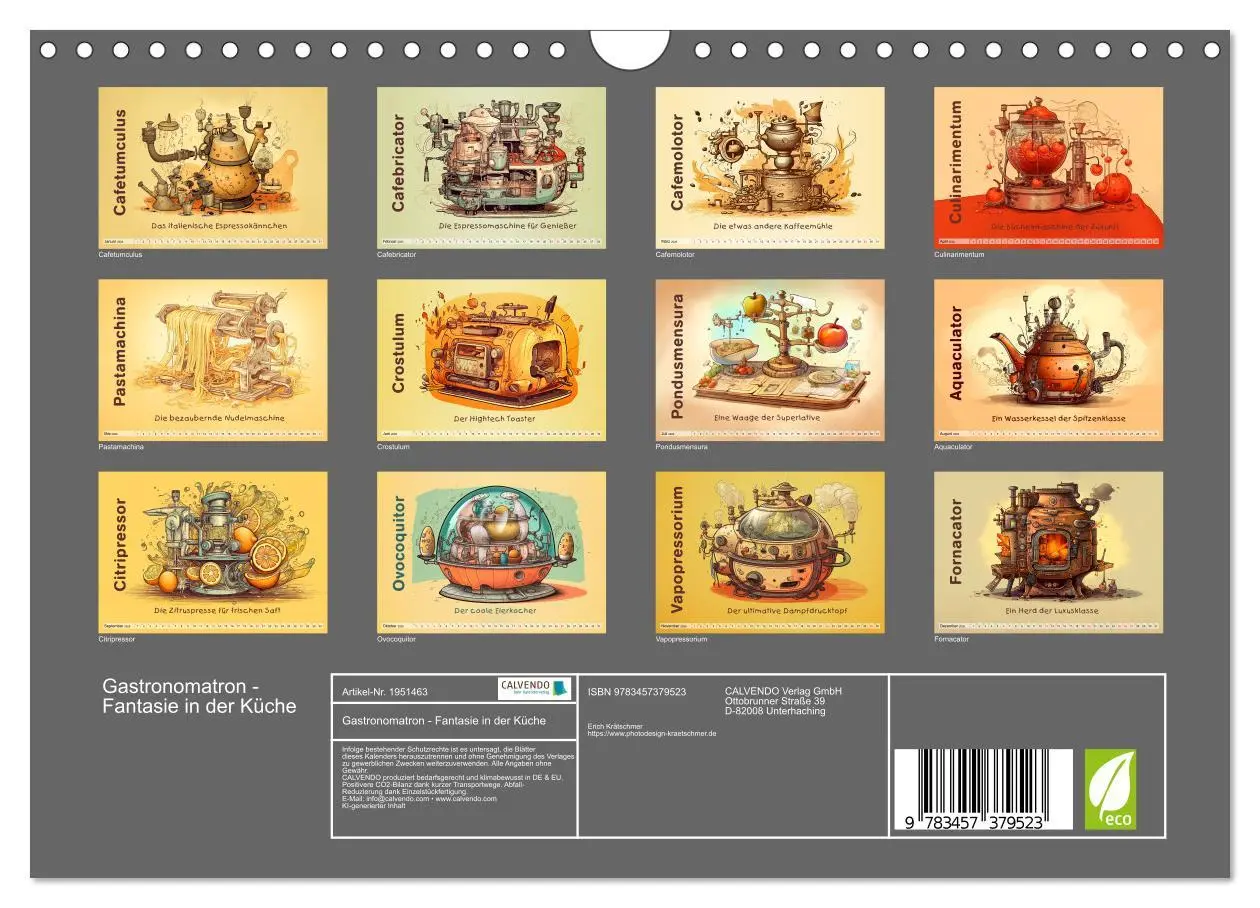 Bild: 9783457379523 | Gastronomatron - Fantasie in der Küche (Wandkalender 2026 DIN A4...