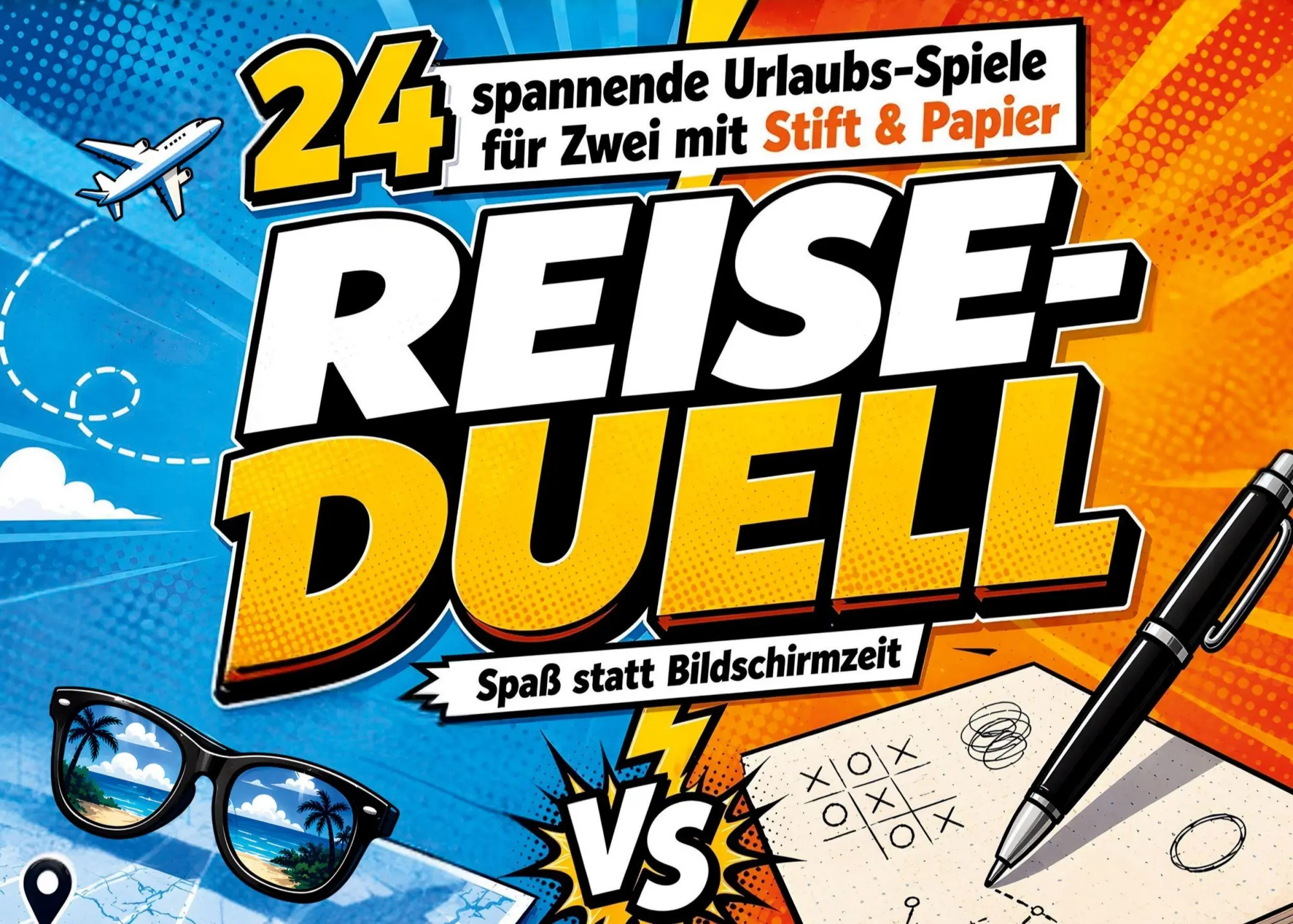 Cover: 9783911099523 | Reise-Duell: 24 spannende Urlaubs-Spiele für Zwei mit Stift &amp;...