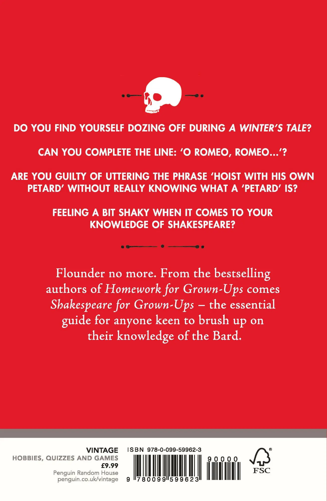 Rückseite: 9780099599623 | Shakespeare for Grown-ups | Everything you Need to Know about the Bard