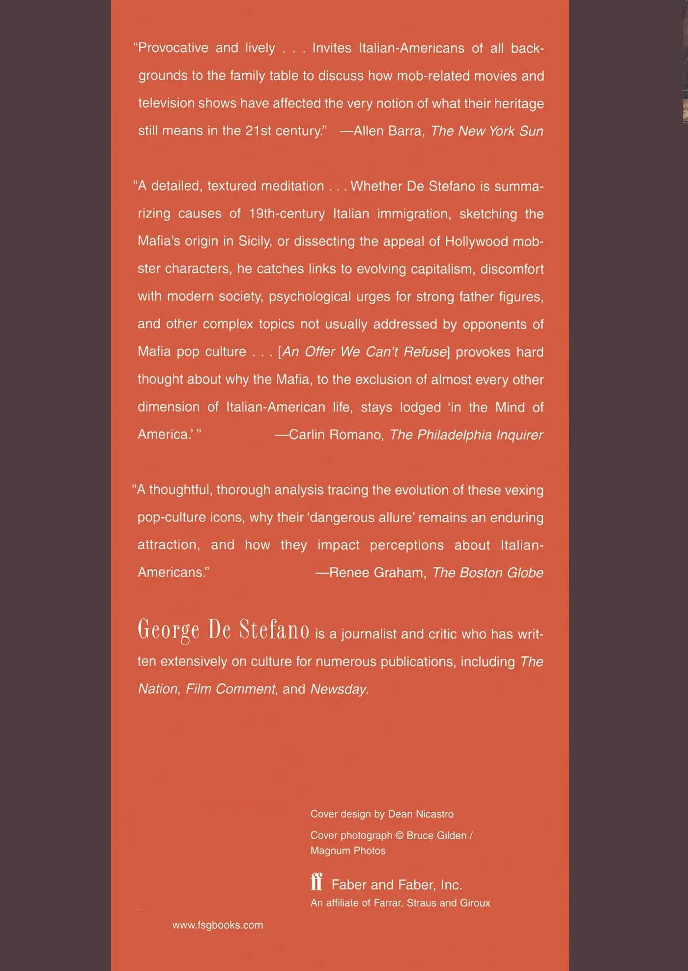 Rückseite: 9780865479623 | An Offer We Can't Refuse | George De Stefano | Taschenbuch | Englisch