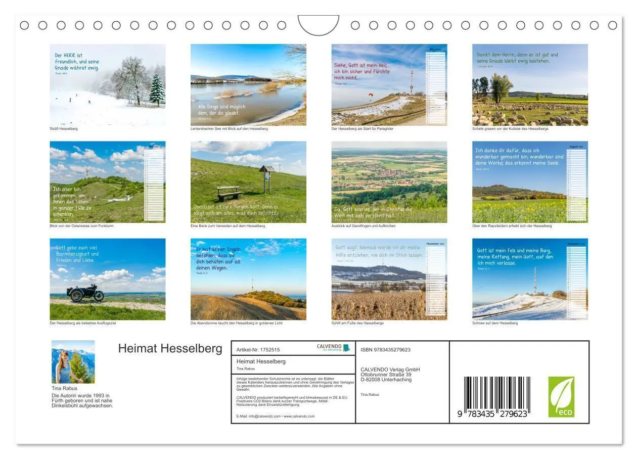 Bild: 9783435279623 | Heimat Hesselberg (Wandkalender 2025 DIN A4 quer), CALVENDO...