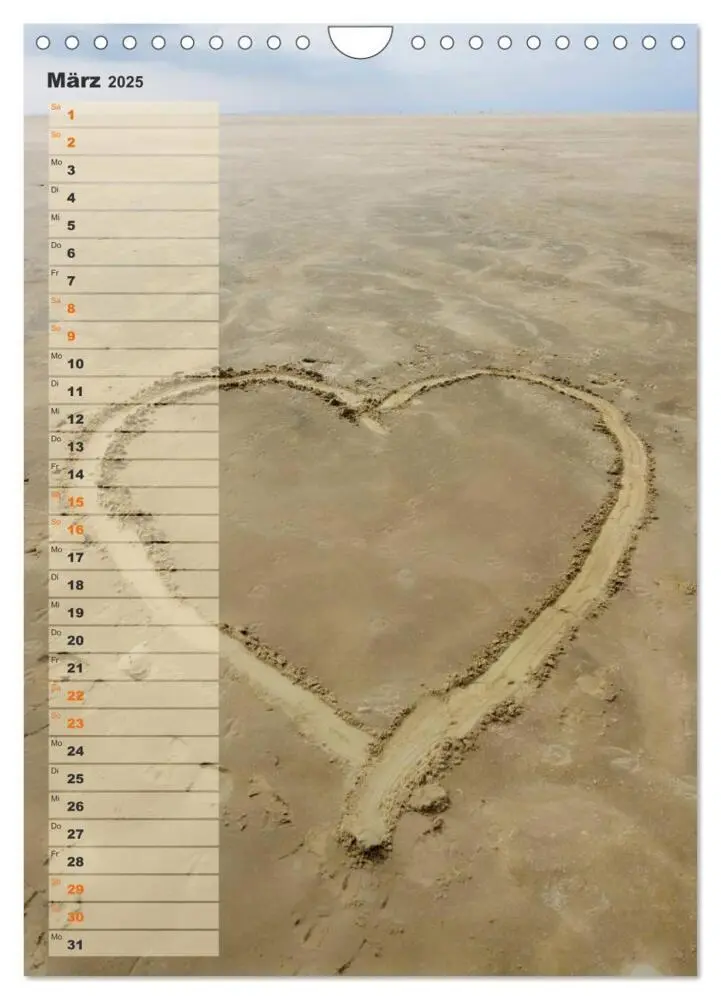 Bild: 9783457059623 | Zwischen Dünen und Watt / Geburtstagskalender (Wandkalender 2025...