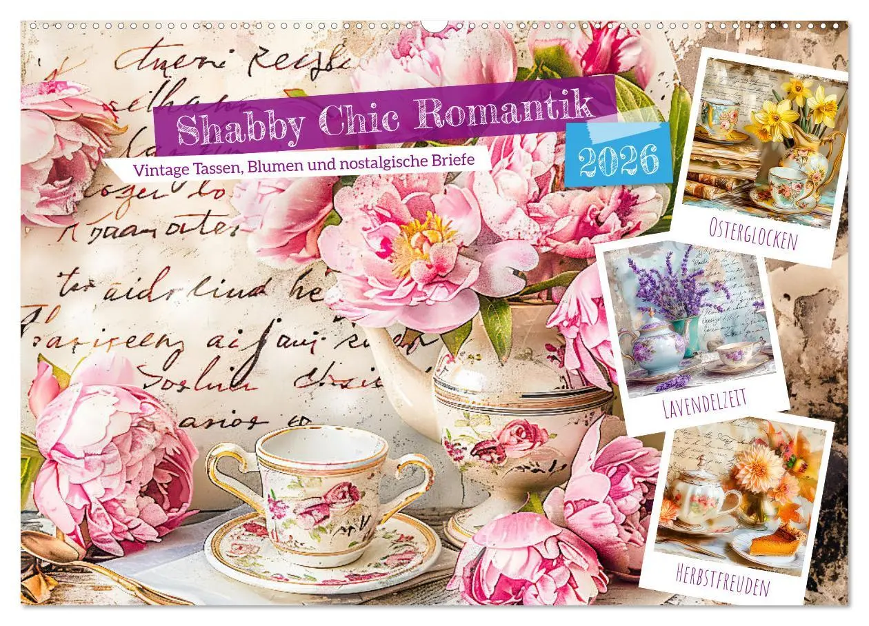 Cover: 9783457369623 | Shabby Chic Romantik - Vintage Tassen, Blumen und nostalgische...