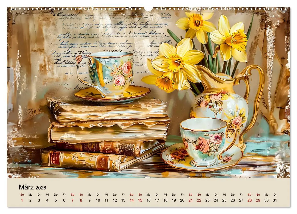 Bild: 9783457369623 | Shabby Chic Romantik - Vintage Tassen, Blumen und nostalgische...
