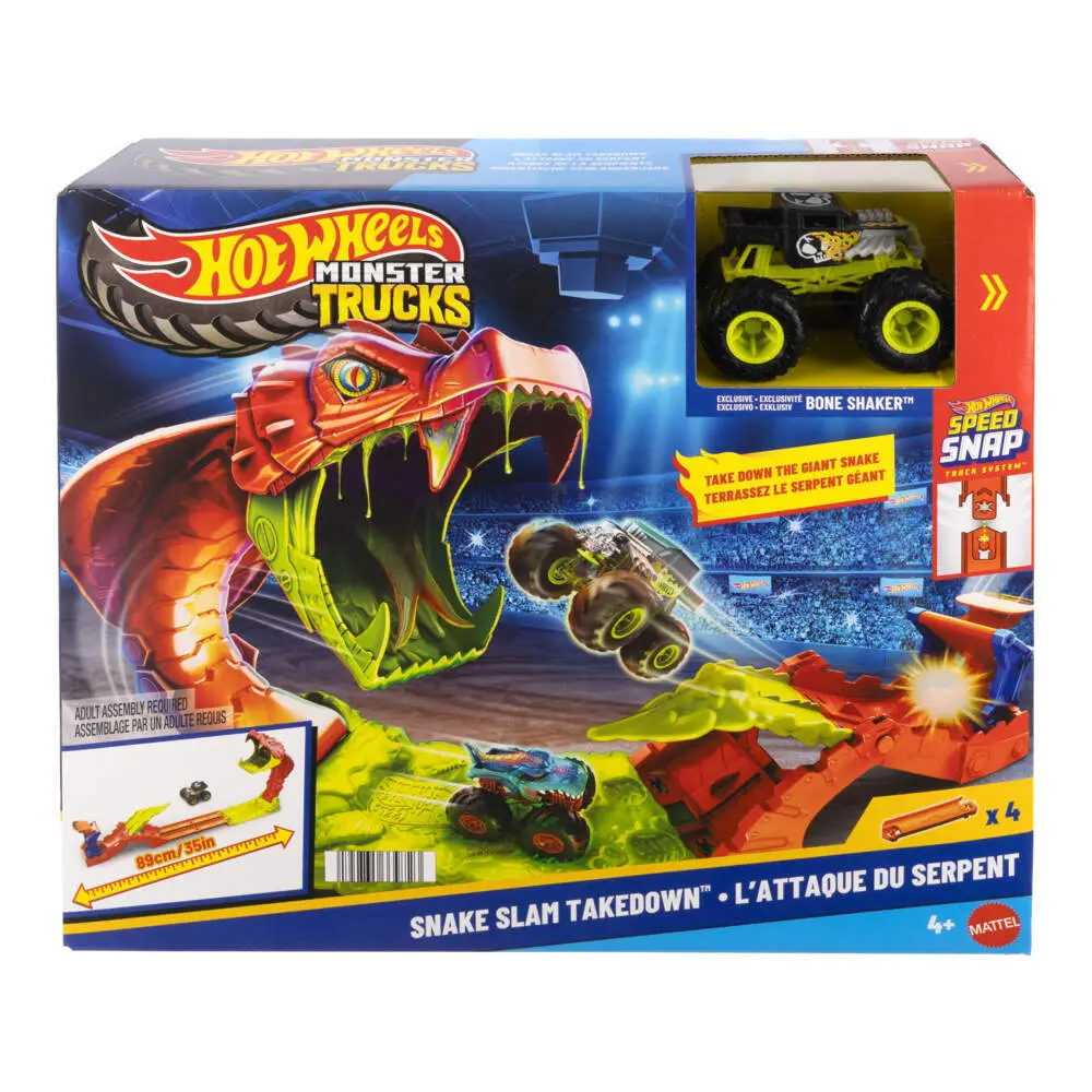 Cover: 194735339723 | Hot Wheels Monster Trucks Gigantische Schlangenjagd | Fensterkarton