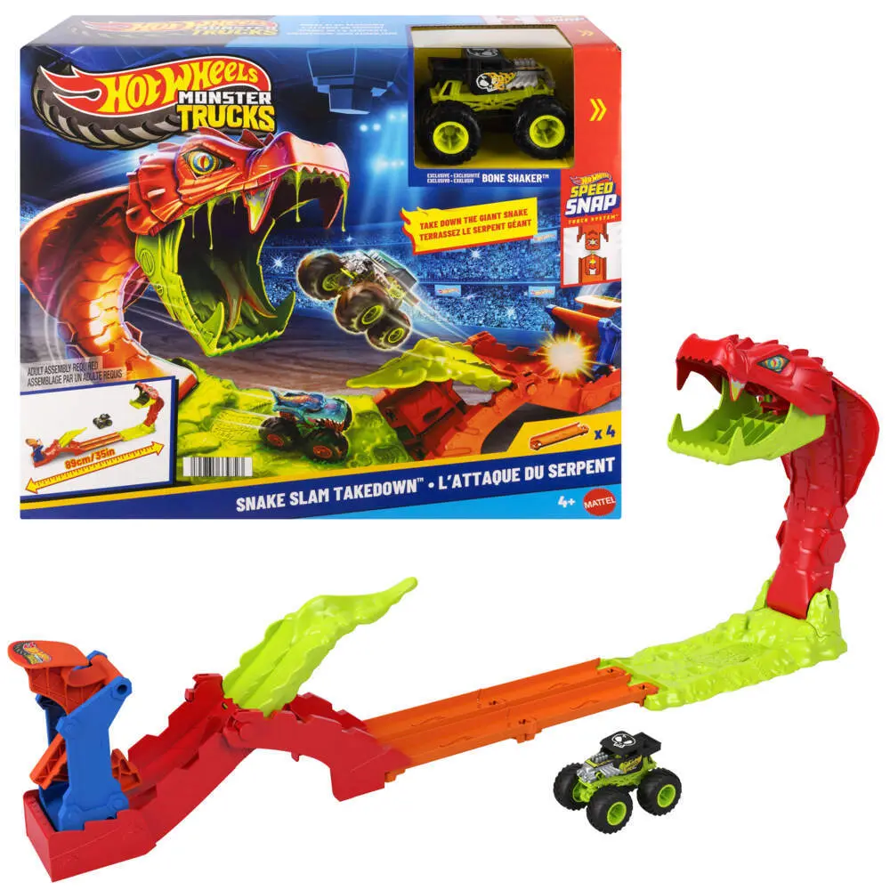 Bild: 194735339723 | Hot Wheels Monster Trucks Gigantische Schlangenjagd | Fensterkarton