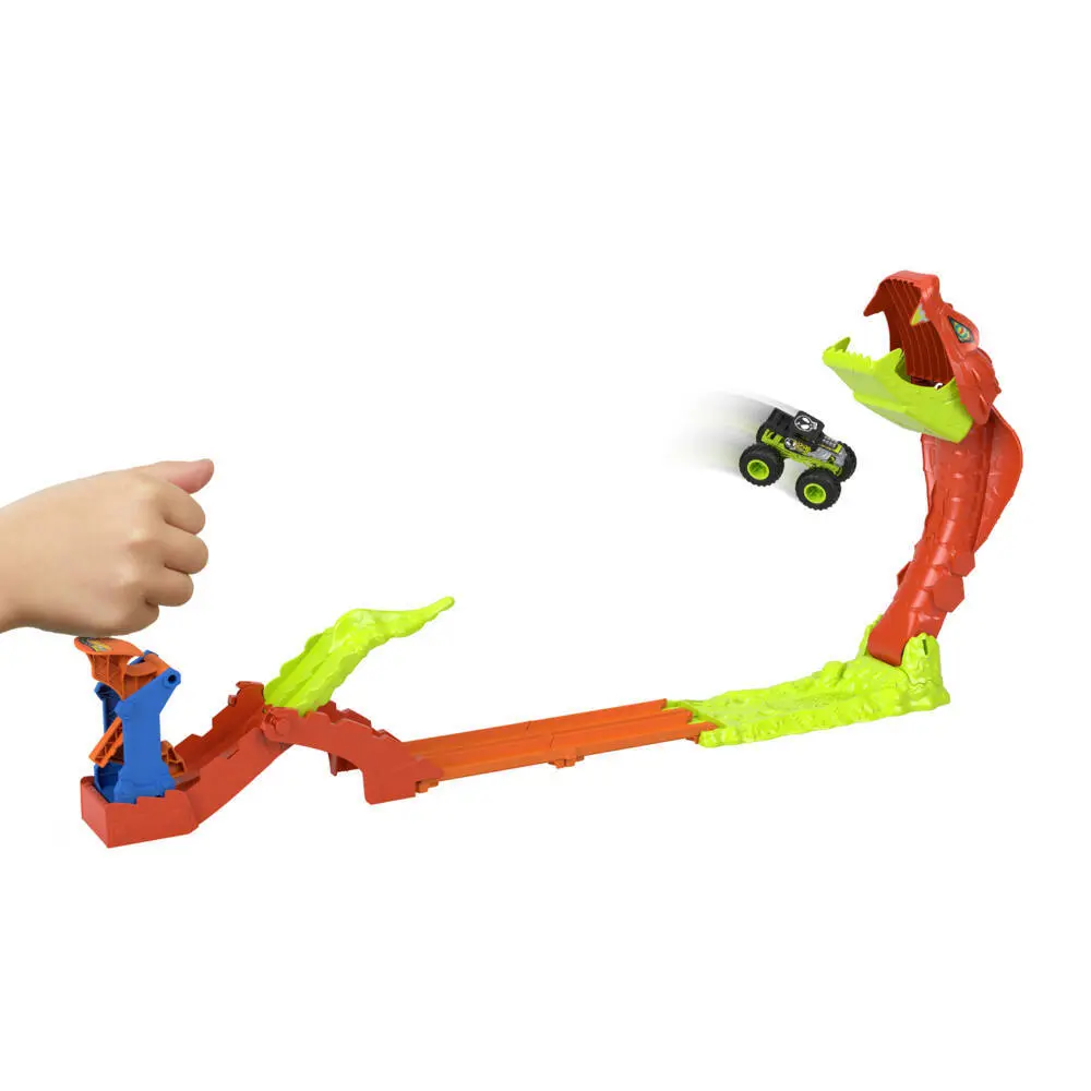 Bild: 194735339723 | Hot Wheels Monster Trucks Gigantische Schlangenjagd | Fensterkarton