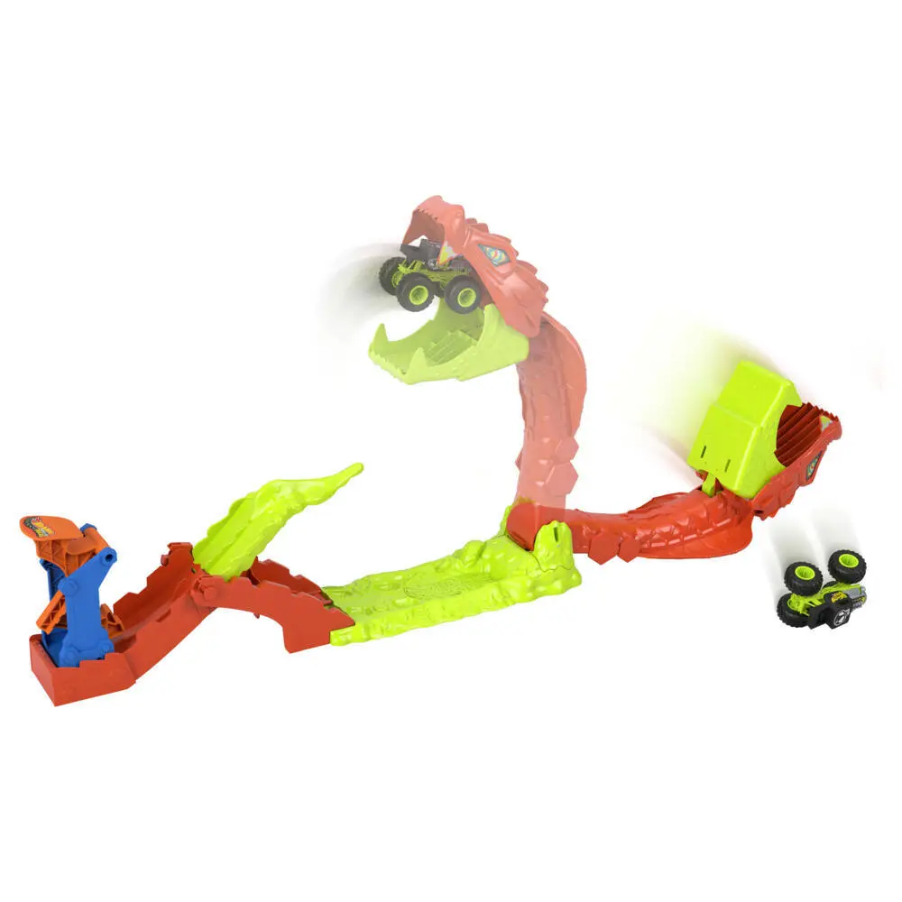 Bild: 194735339723 | Hot Wheels Monster Trucks Gigantische Schlangenjagd | Fensterkarton