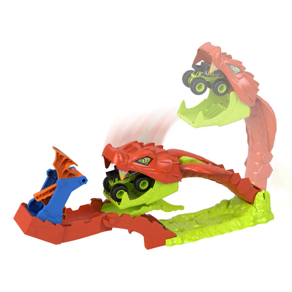 Bild: 194735339723 | Hot Wheels Monster Trucks Gigantische Schlangenjagd | Fensterkarton