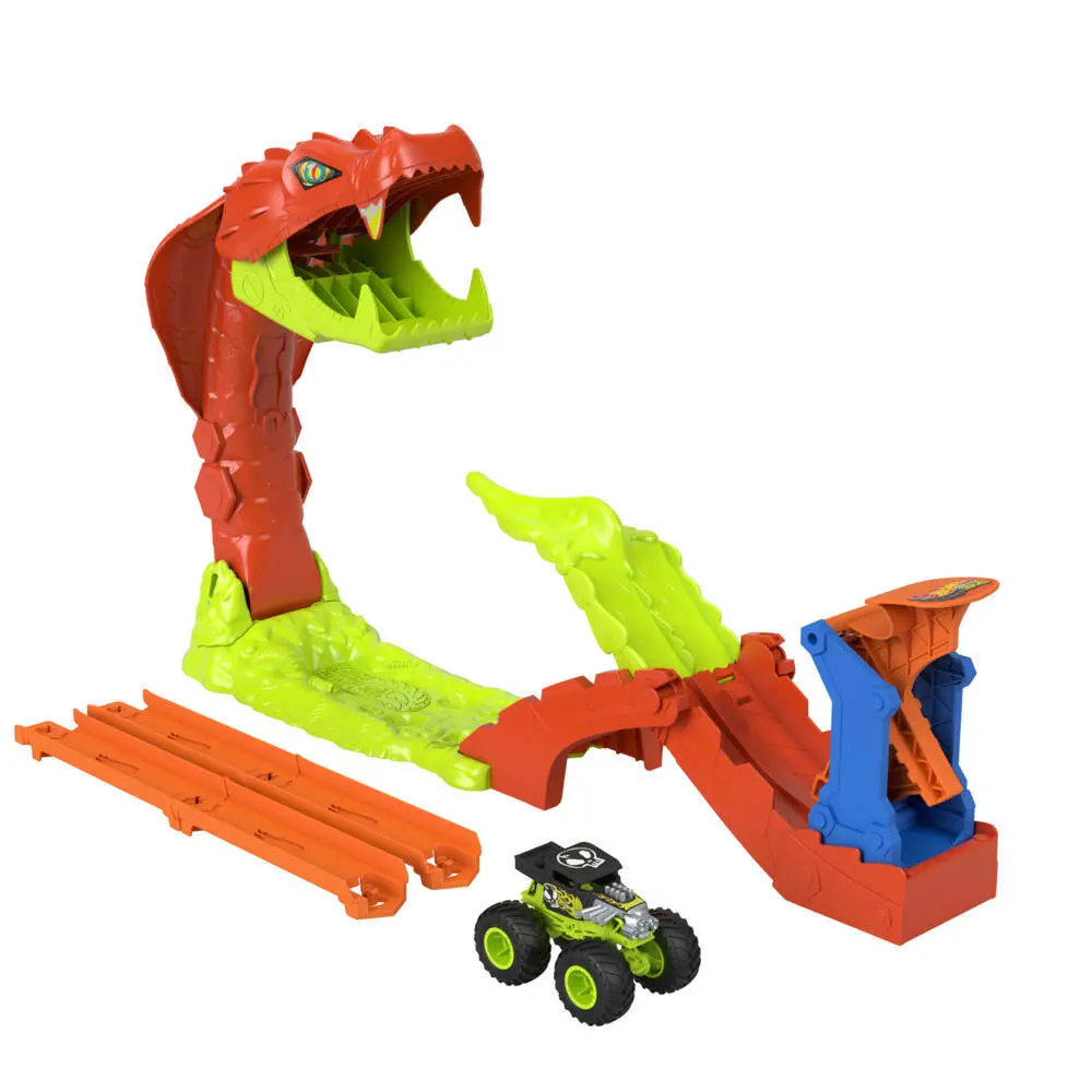 Bild: 194735339723 | Hot Wheels Monster Trucks Gigantische Schlangenjagd | Fensterkarton