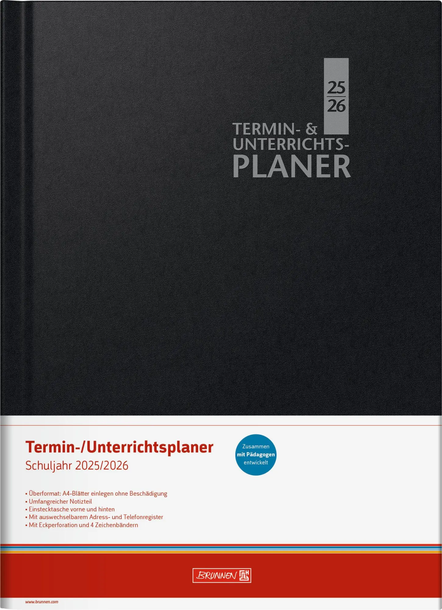 Bild: 4061947139723 | BRUNNEN Termin- &amp; Unterrichtsplaner (2025/2026), 2 Seiten = 1...