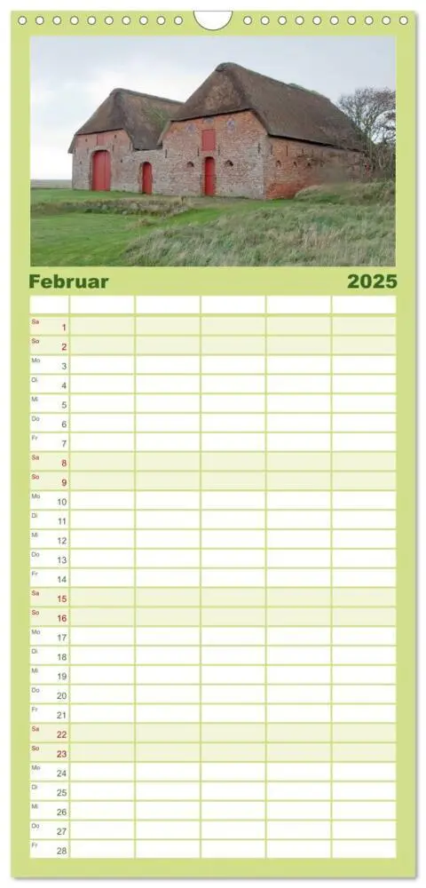 Bild: 9783457119723 | Familienplaner 2025 - Die Insel Römö mit 5 Spalten (Wandkalender,...