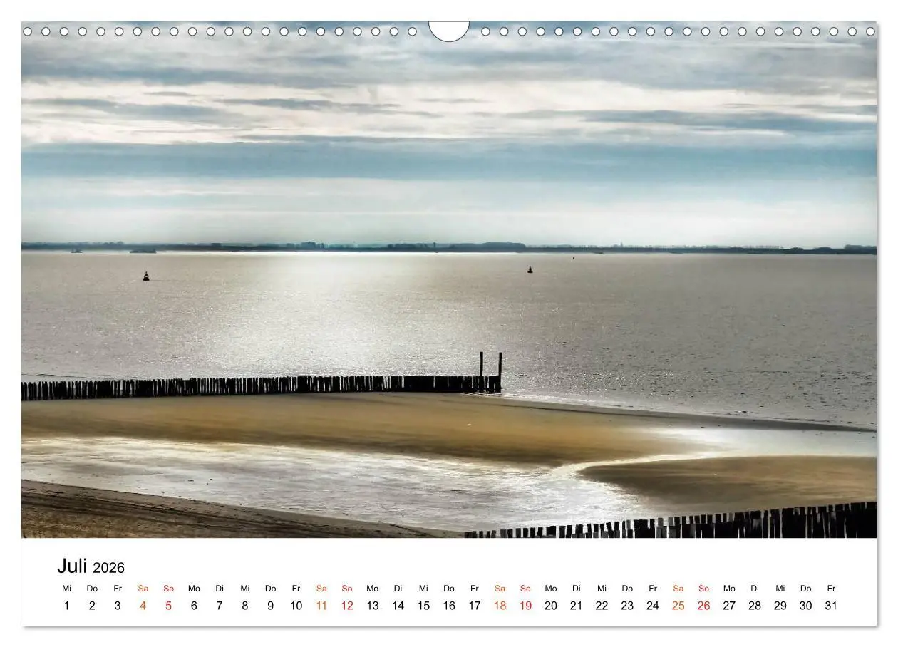 Bild: 9783457979723 | Wieder an der Nordsee (Wandkalender 2026 DIN A3 quer), CALVENDO...