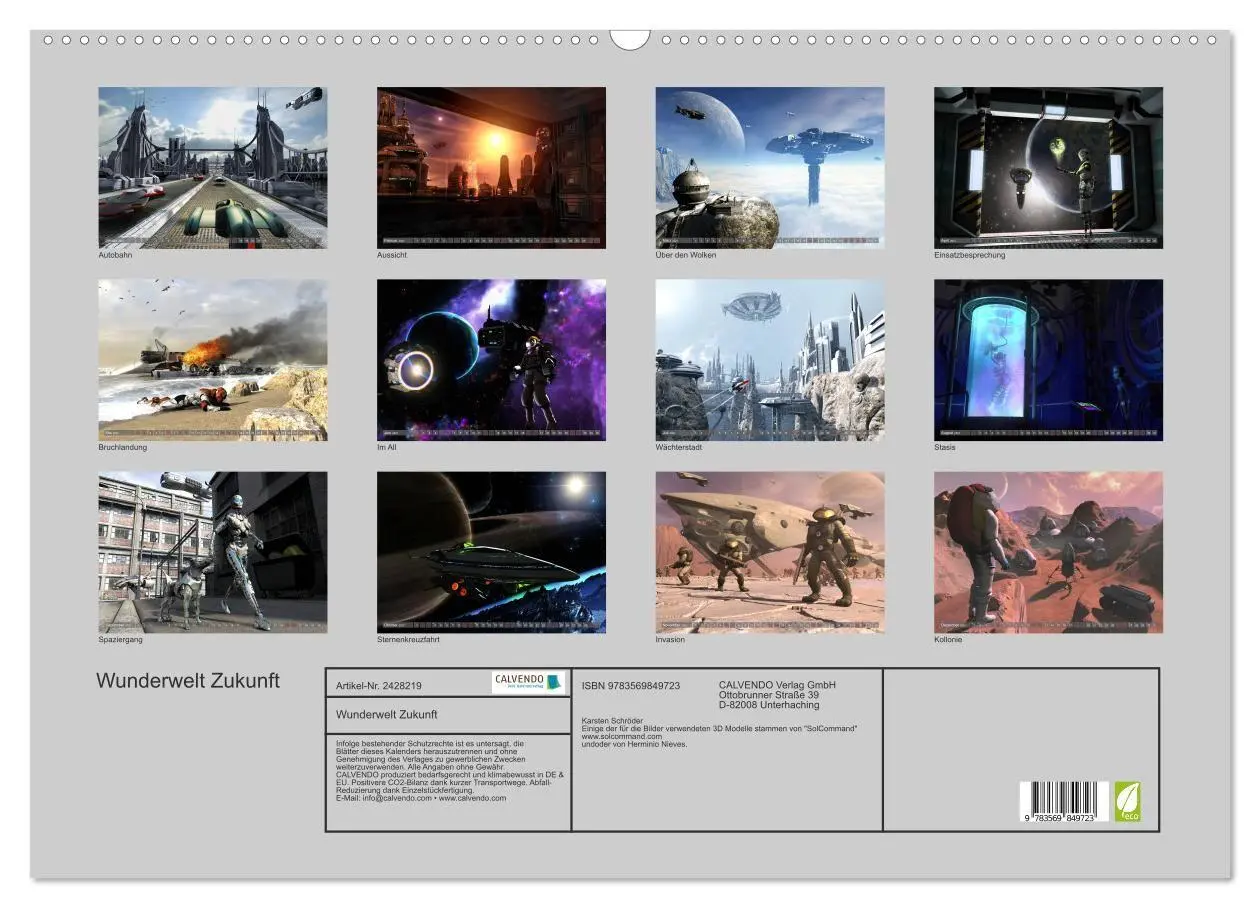 Bild: 9783569849723 | Wunderwelt Zukunft (Wandkalender 2027 DIN A2 quer), CALVENDO...
