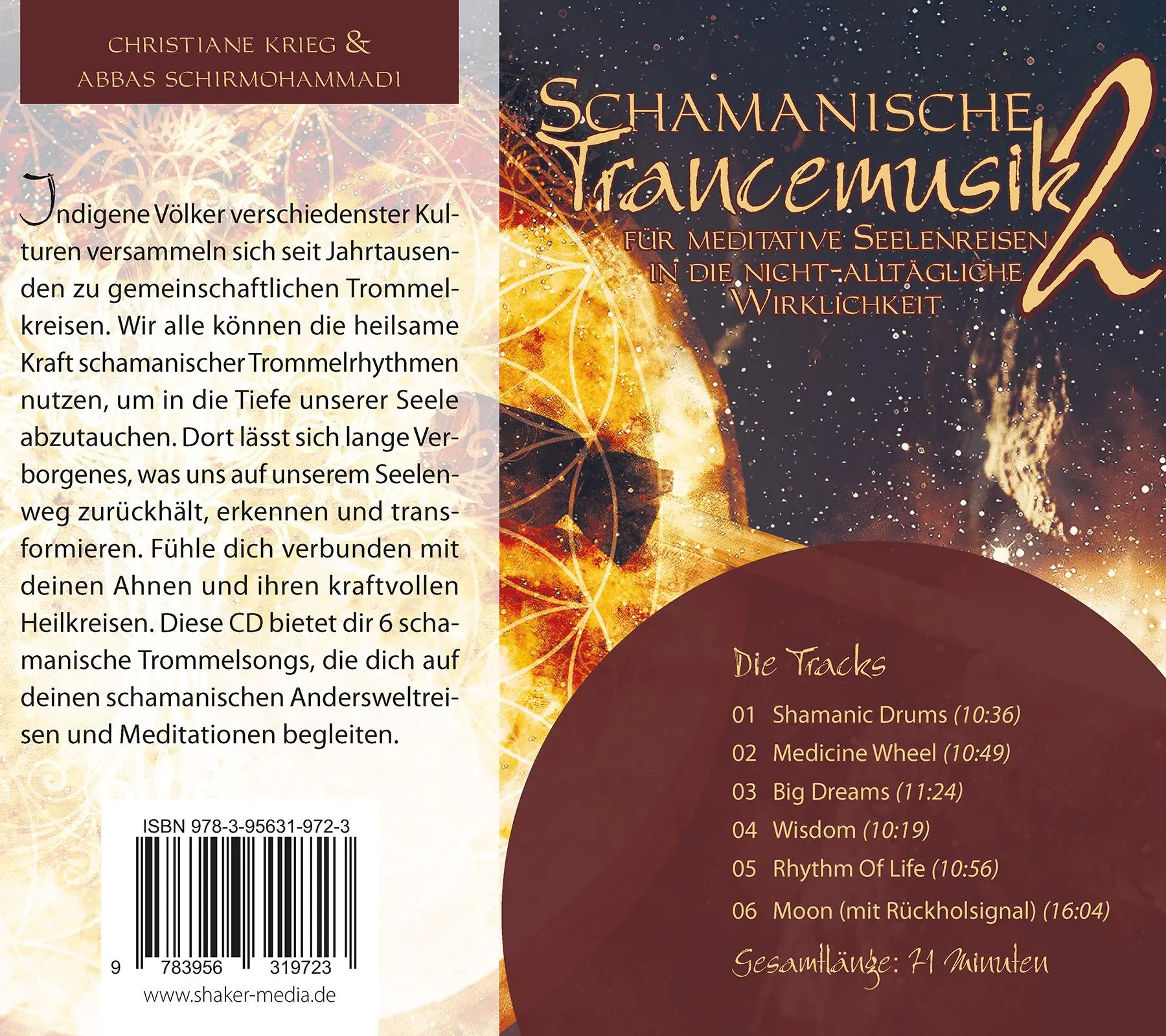 Rückseite: 9783956319723 | Schamanische Trancemusik 2 | Christiane Krieg (u. a.) | Audio-CD