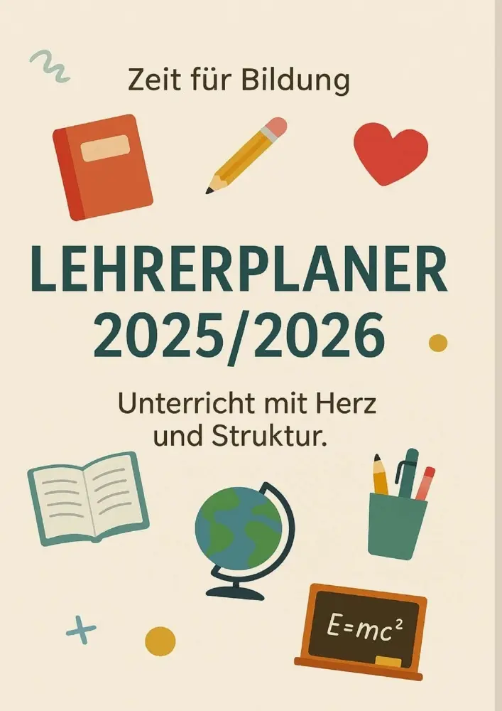 Cover: 9789403819723 | Zeit für Bildung Lehrerplaner 2025/2026 für Unterricht mit Herz und...