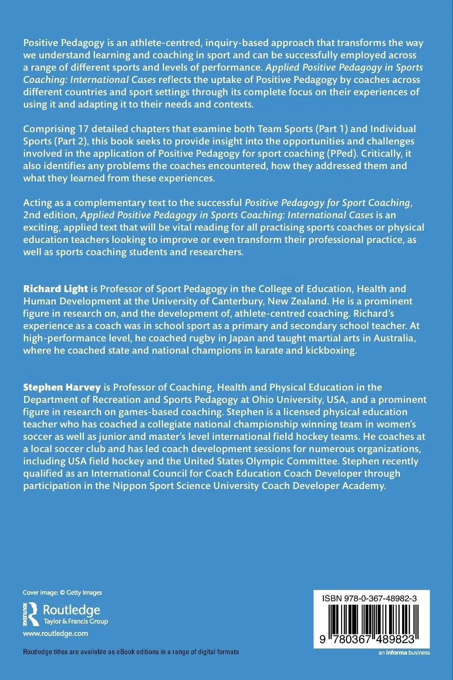 Rückseite: 9780367489823 | Applied Positive Pedagogy in Sport Coaching | International Cases