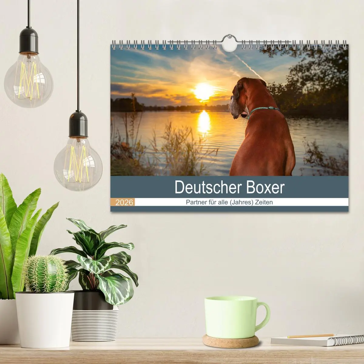Bild: 9783457729823 | Deutscher Boxer (Wandkalender 2026 DIN A4 quer), CALVENDO...