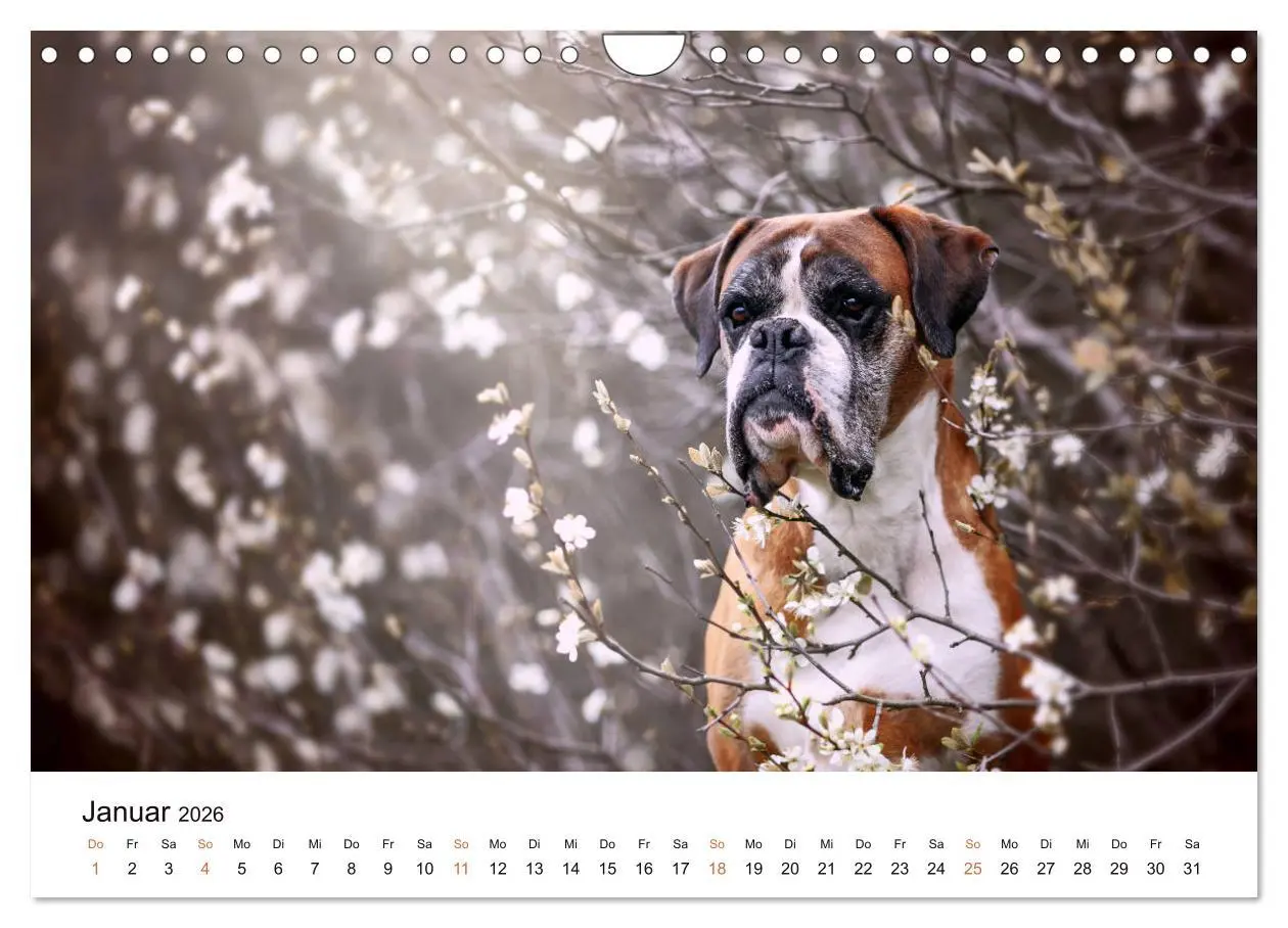 Bild: 9783457729823 | Deutscher Boxer (Wandkalender 2026 DIN A4 quer), CALVENDO...