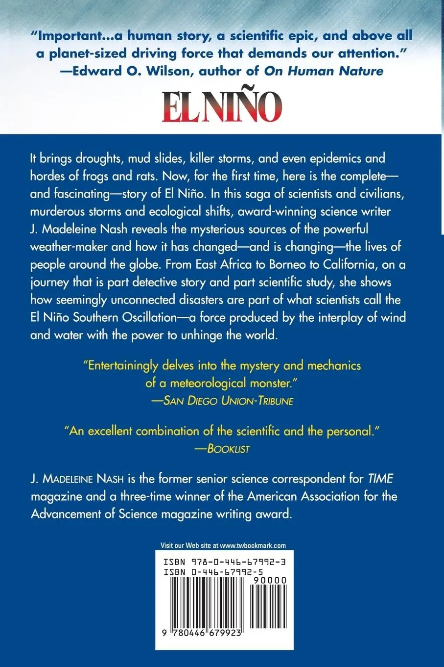 Rückseite: 9780446679923 | El Nino | Unlocking the Secrets of the Master Weather-Maker | Nash