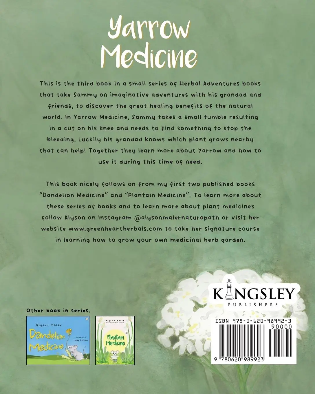 Rückseite: 9780620989923 | Yarrow Medicine | Alyson Maier | Taschenbuch | Englisch | 2022