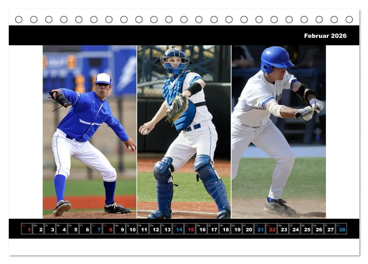 Bild: 9783457959923 | Kultsport Baseball (Tischkalender 2026 DIN A5 quer), CALVENDO...