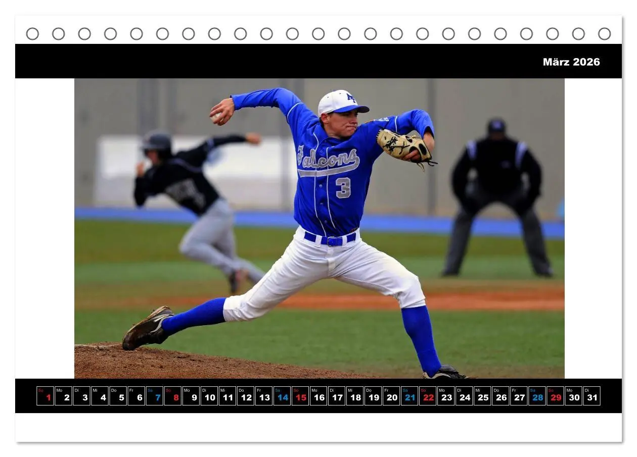 Bild: 9783457959923 | Kultsport Baseball (Tischkalender 2026 DIN A5 quer), CALVENDO...