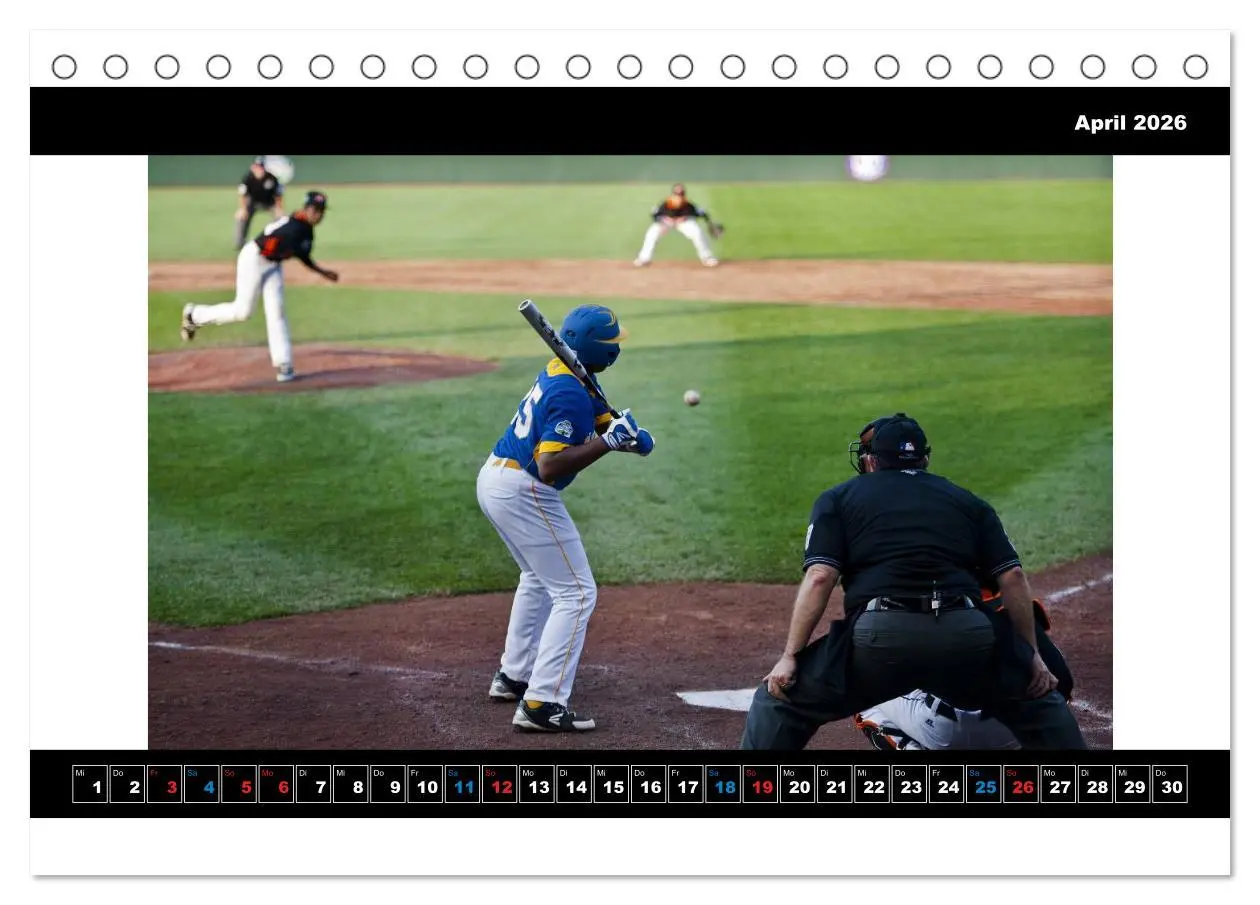 Bild: 9783457959923 | Kultsport Baseball (Tischkalender 2026 DIN A5 quer), CALVENDO...
