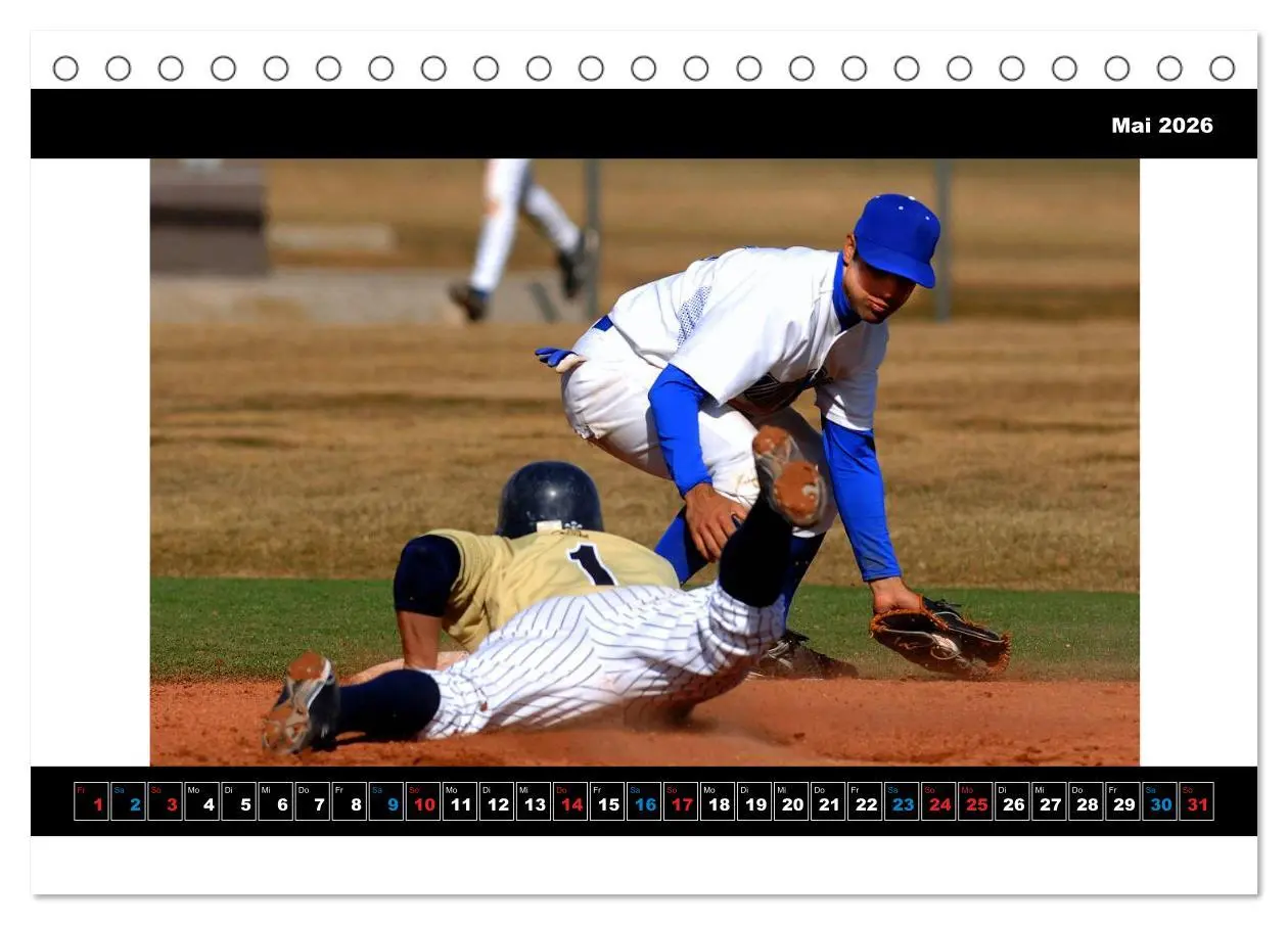Bild: 9783457959923 | Kultsport Baseball (Tischkalender 2026 DIN A5 quer), CALVENDO...