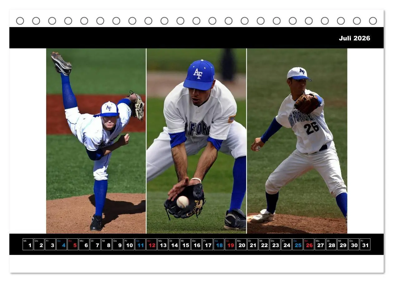Bild: 9783457959923 | Kultsport Baseball (Tischkalender 2026 DIN A5 quer), CALVENDO...