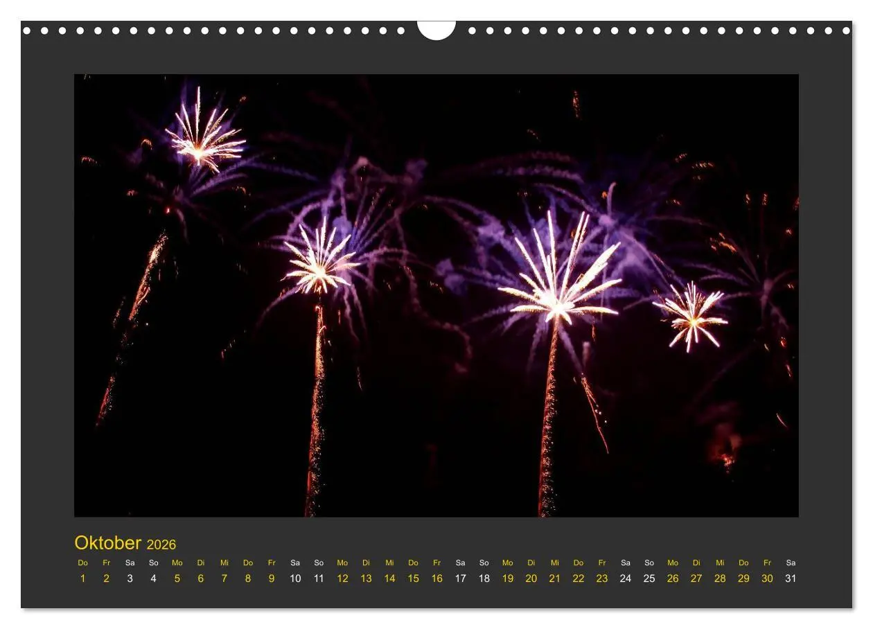 Bild: 9783516049923 | Feuerwerk - Explosives am Himmel (Wandkalender 2026 DIN A3 quer),...