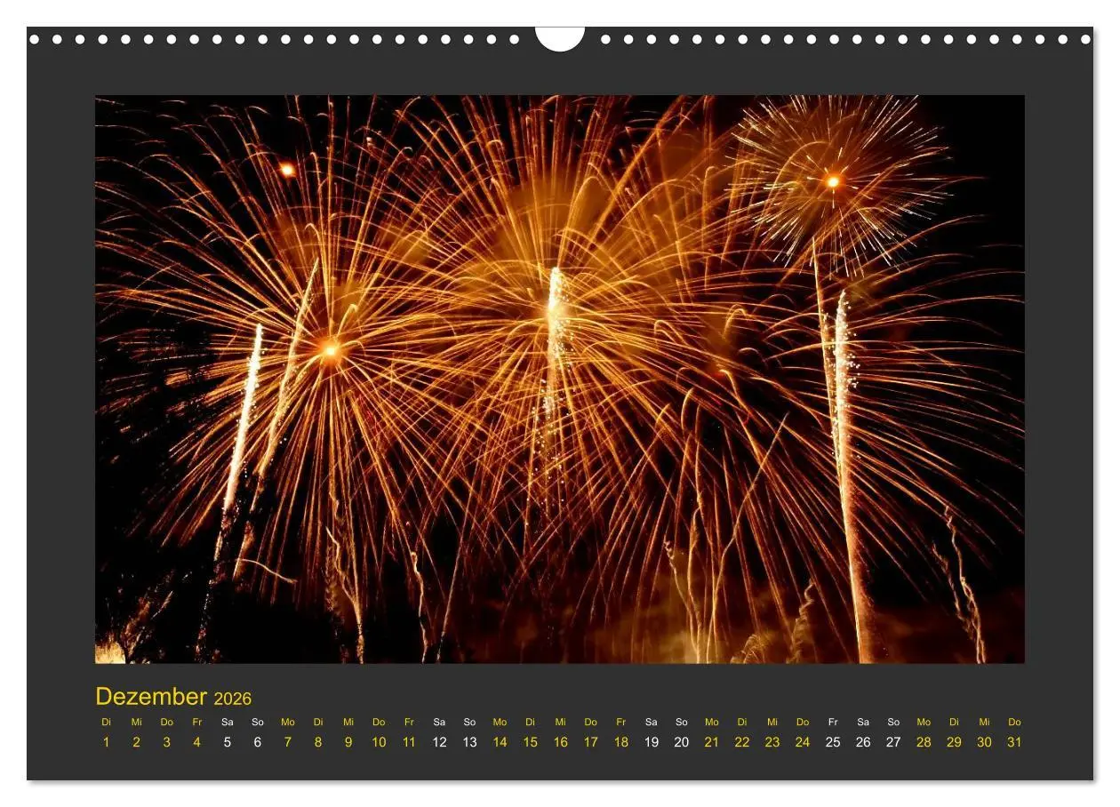 Bild: 9783516049923 | Feuerwerk - Explosives am Himmel (Wandkalender 2026 DIN A3 quer),...