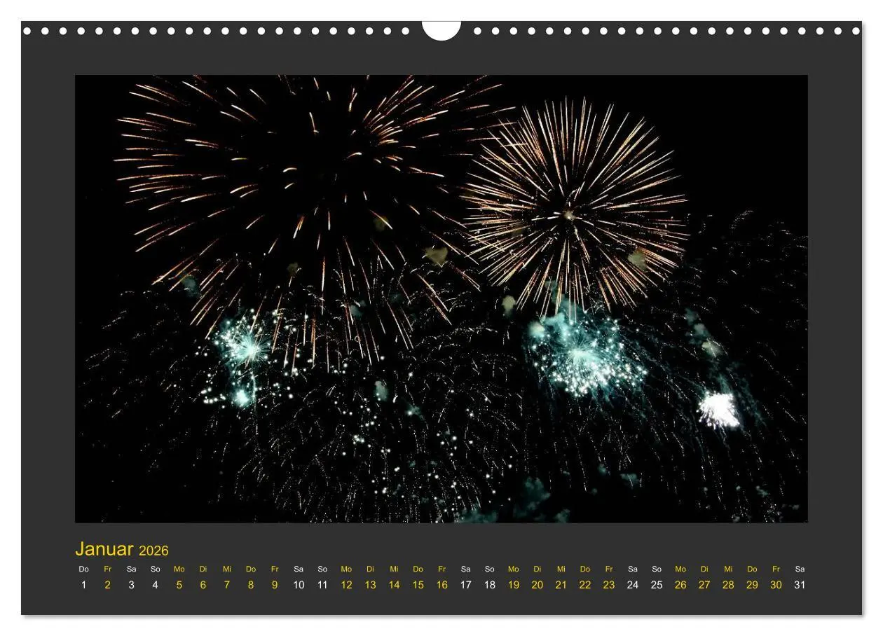 Bild: 9783516049923 | Feuerwerk - Explosives am Himmel (Wandkalender 2026 DIN A3 quer),...