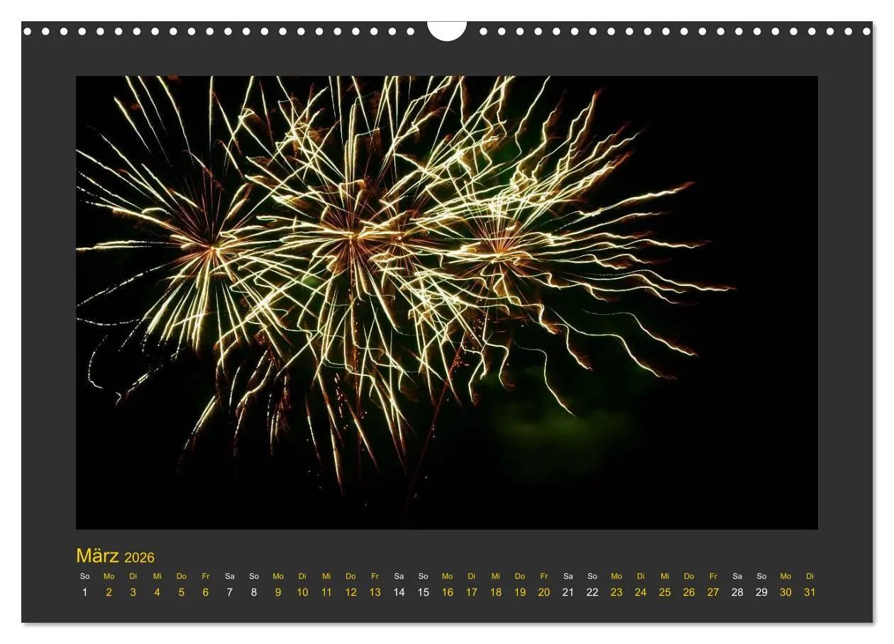 Bild: 9783516049923 | Feuerwerk - Explosives am Himmel (Wandkalender 2026 DIN A3 quer),...
