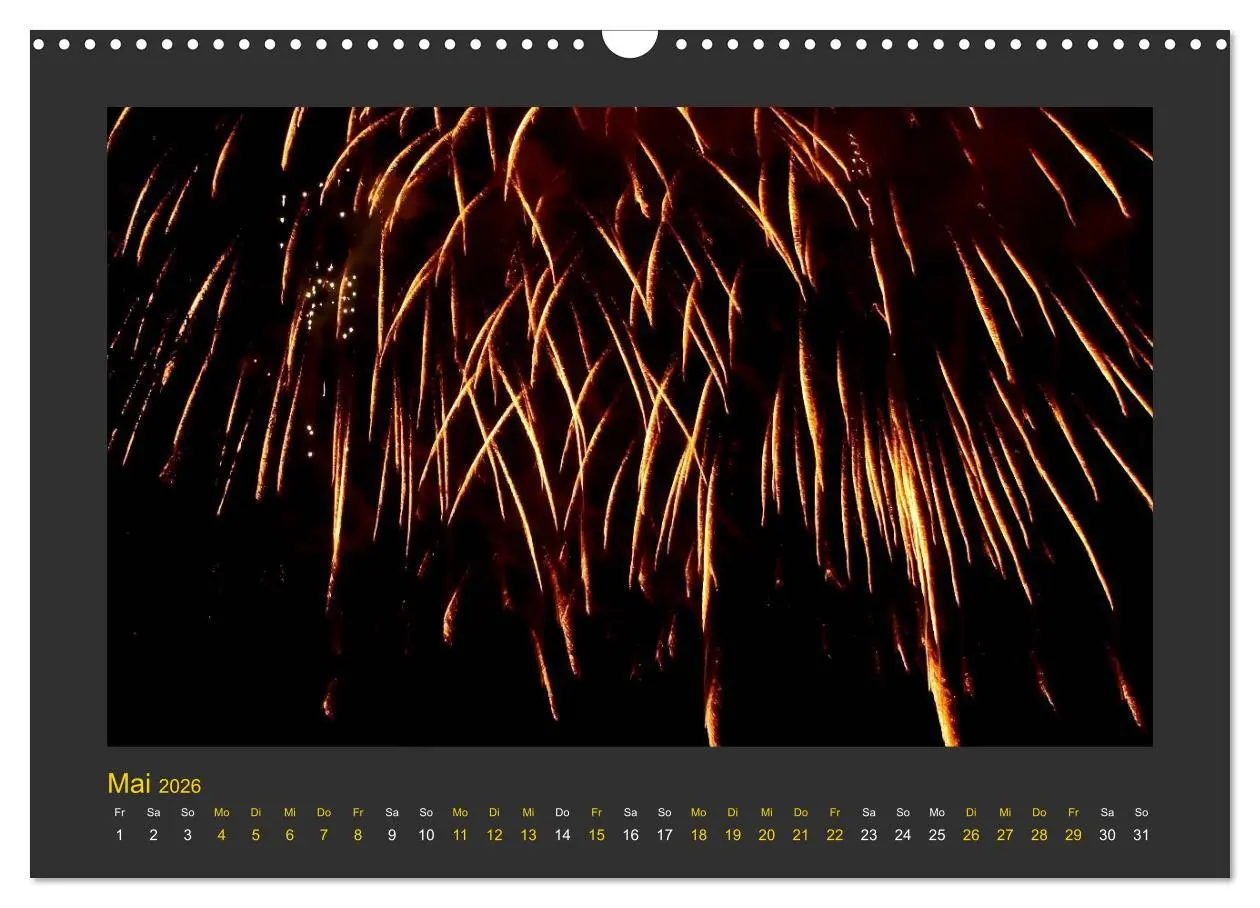 Bild: 9783516049923 | Feuerwerk - Explosives am Himmel (Wandkalender 2026 DIN A3 quer),...