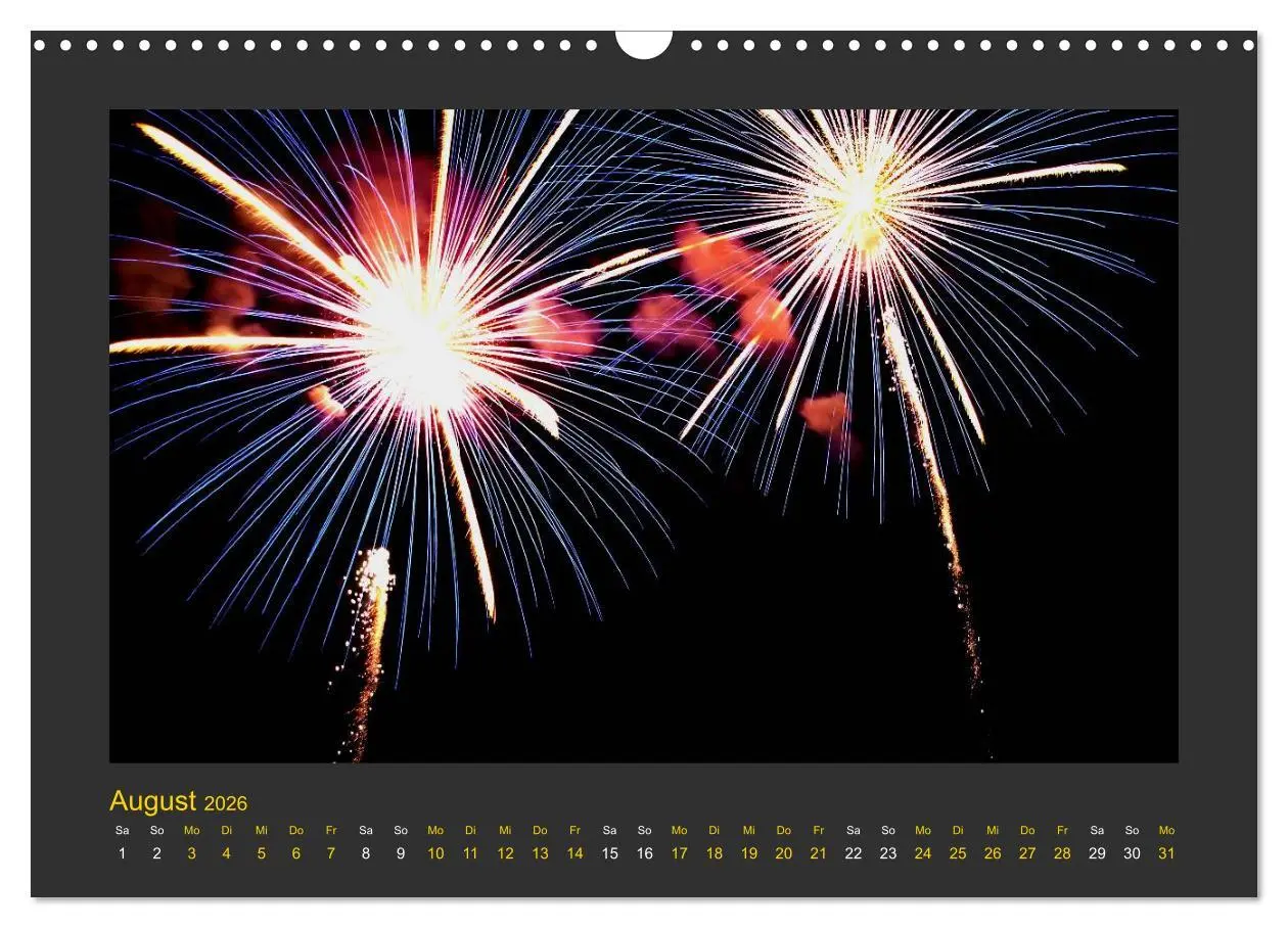 Bild: 9783516049923 | Feuerwerk - Explosives am Himmel (Wandkalender 2026 DIN A3 quer),...