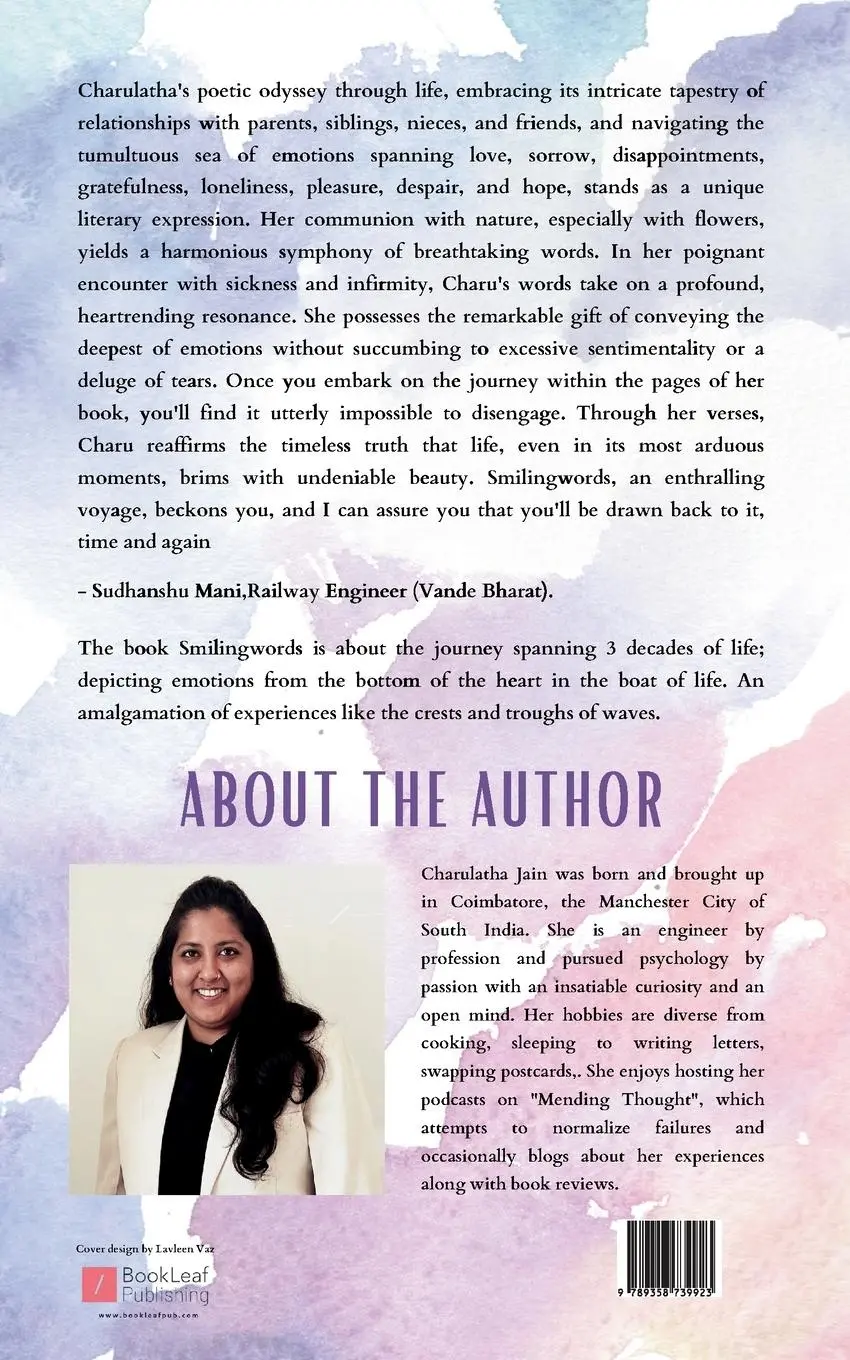 Rückseite: 9789358739923 | Smiling words | Charulatha Jain | Taschenbuch | Englisch | 2024