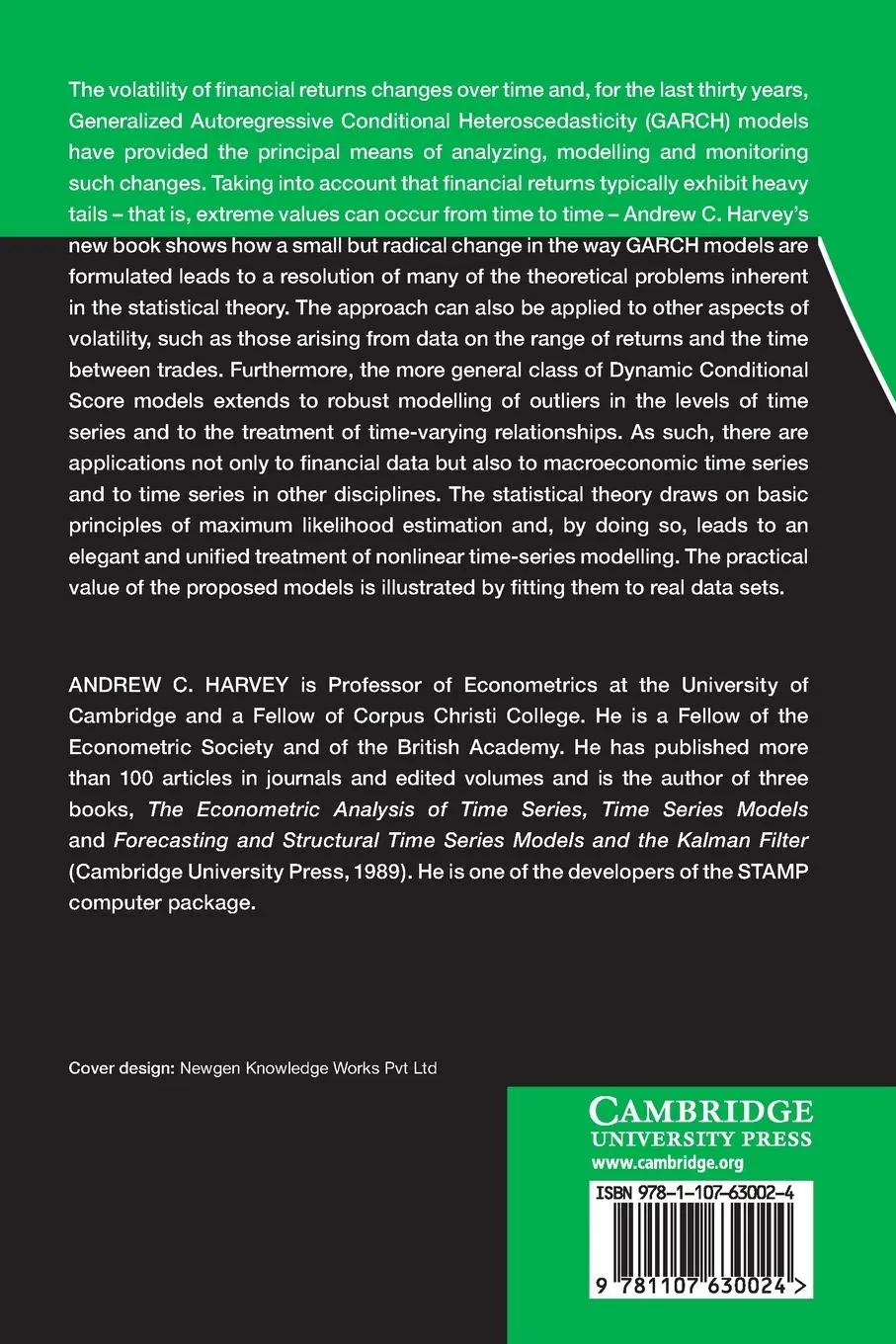 Rückseite: 9781107630024 | Dynamic Models for Volatility and Heavy Tails | Andrew C. Harvey