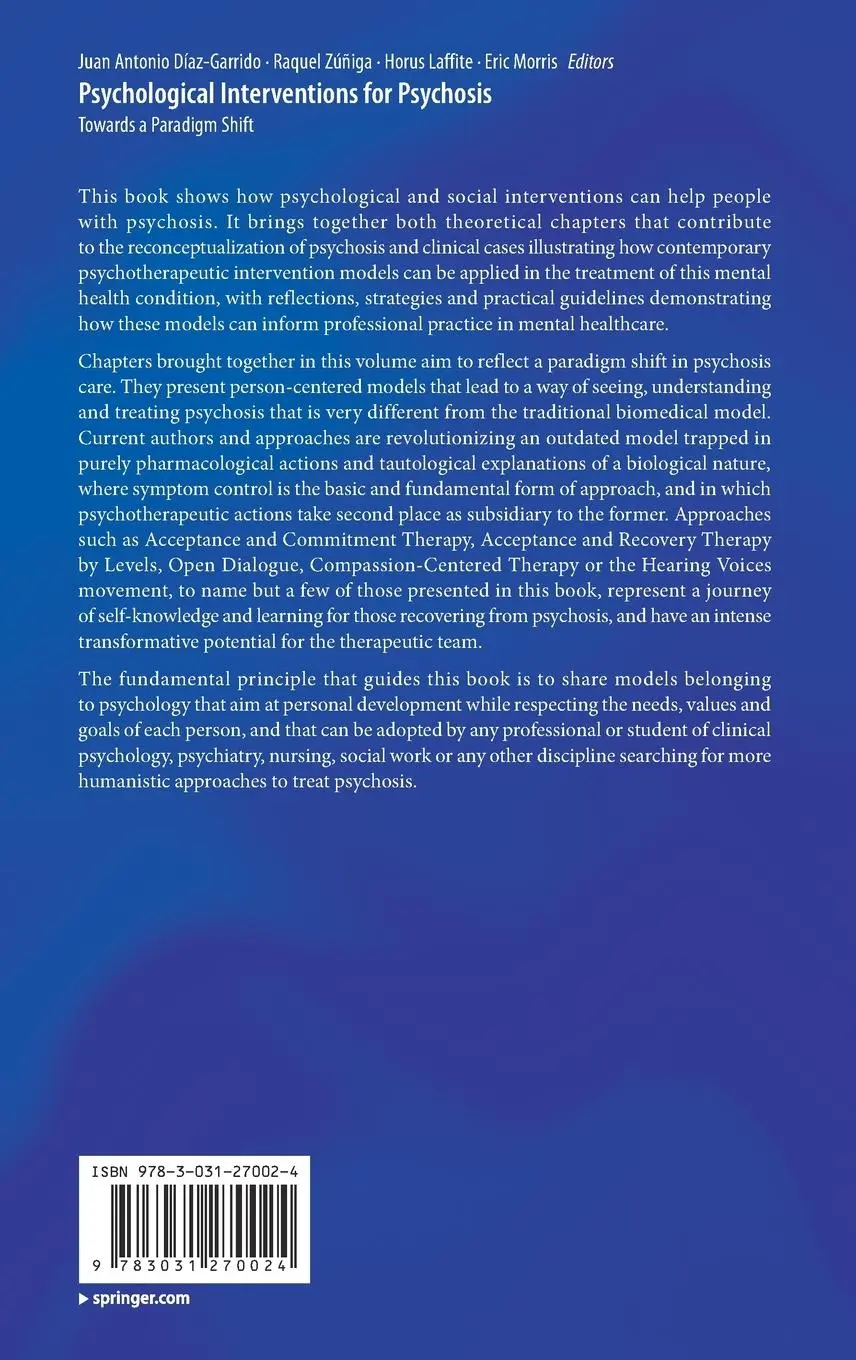 Rückseite: 9783031270024 | Psychological Interventions for Psychosis | Towards a Paradigm Shift