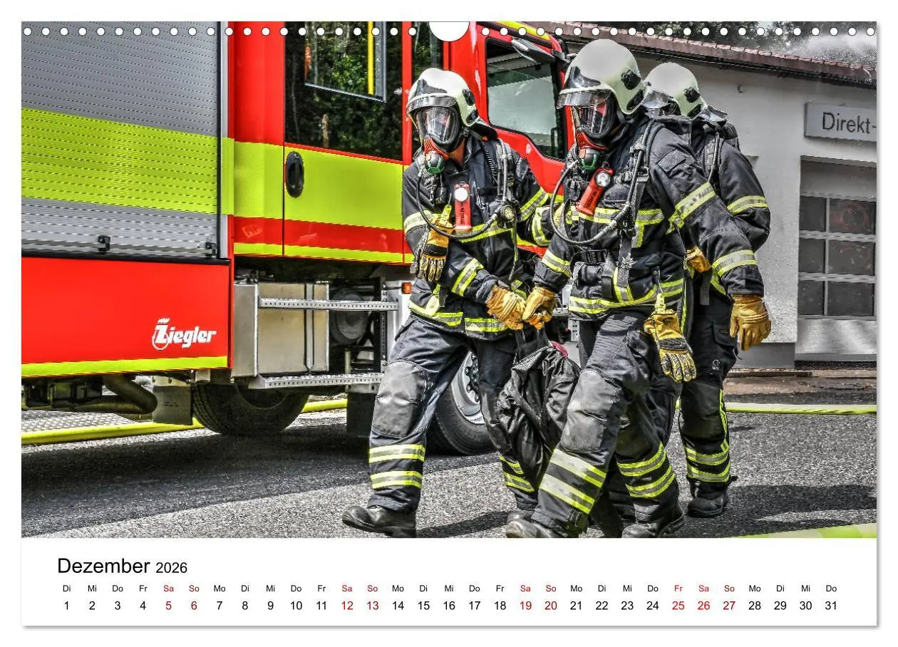 Bild: 9783457690024 | FEUERWEHR IM EINSATZ (Wandkalender 2026 DIN A3 quer), CALVENDO...